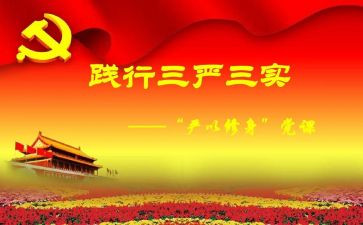 3严心得体会8篇