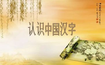 汉字的作文5篇