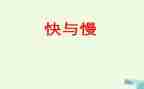 快与慢的生活演讲稿优质7篇